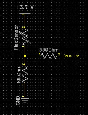 Flex sensor schematic