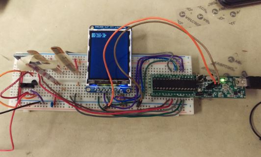 Flex Sensor Test Setup
